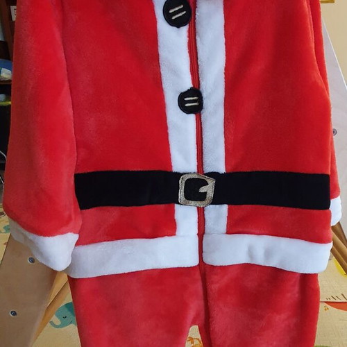 Santa Claus costume like new, fleece, size 2.5-4 years