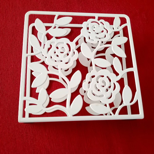 IKEA white metal napkin holder like new