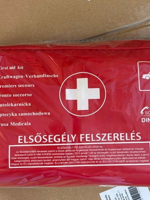 Car first aid kit certified DIN 13164:2022