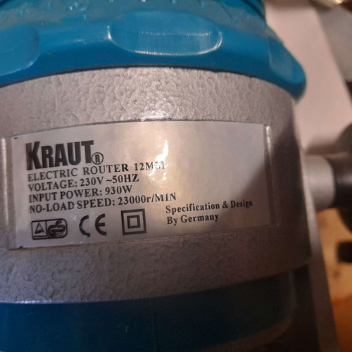KRAUT Electric Router 930W 12mm new German