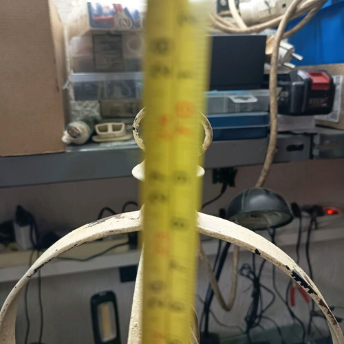 Large iron candlestick used, height 0.70 m