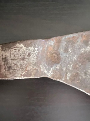 Axe used without handle