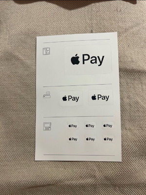 Apple Pay stickers new, 1 piece