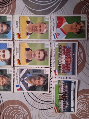 Panini sticker cards like new, set of 9 pieces