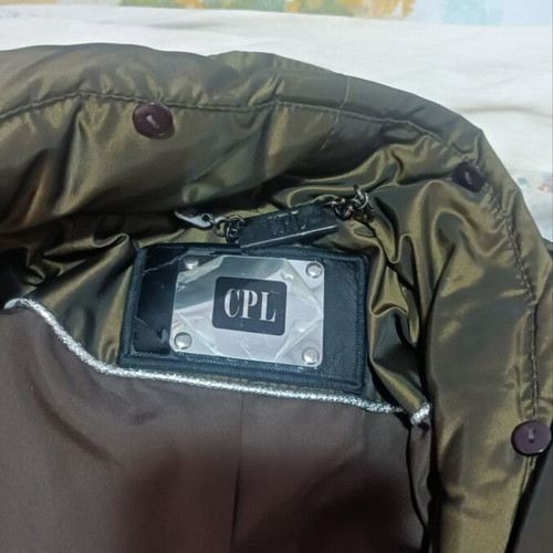 Puffer jacket CPL1953 XL 42 14 like new, brown and gold