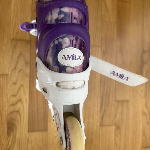 Rollers size 34-37, purple, like new, 4 wheels