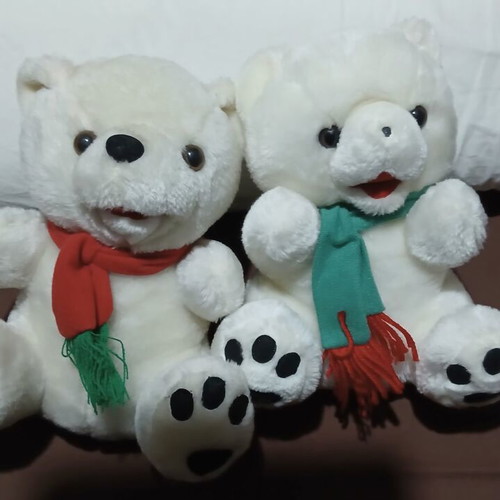 ArGOODaki plush bears set of 2, 25cm, like new from Goody's collection