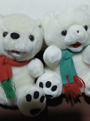ArGOODaki plush bears set of 2, 25cm, like new from Goody's collection