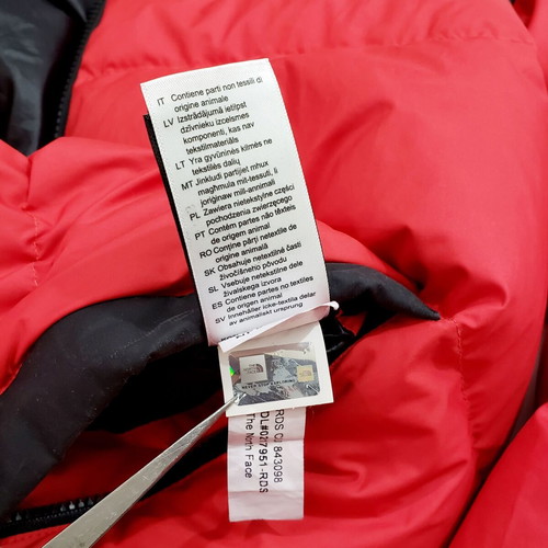 The North Face 1992 Nuptse 700 Down jacket like new, M-L, red and black