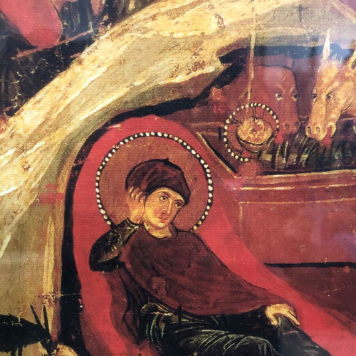 Nativity of Jesus replica image from Mount Sinai Monastery like new, size 40x50