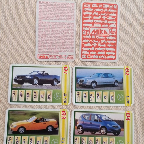 Historical Mercedes Yperatou card game like new