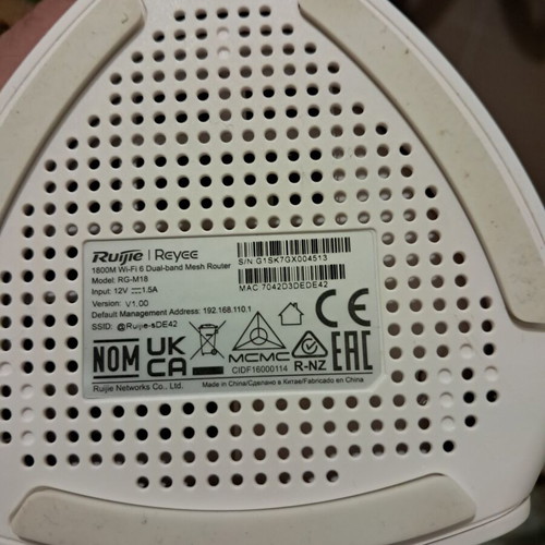 Riejie RG-M18 WiFi Mesh Network Access Point WiFi 6 Dual Band used, kit of two