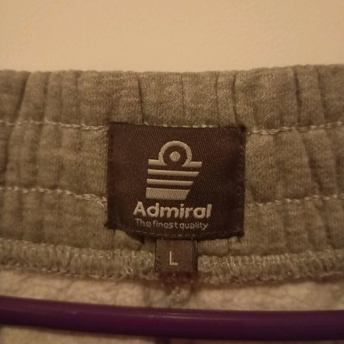 Admiral men's tracksuit set elegant size L like new, black and gray