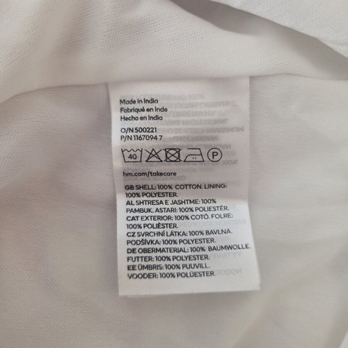 H&M Divided Floral Open Back Mini Dress Like New