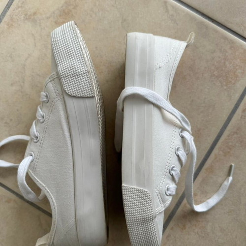 Πάνινα sneaker H&M μέγεθος 34 σαν καινούργια, άσπρα