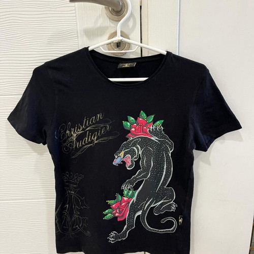 Christian Audigier Black Panther Womens T-shirt like new, size S-M