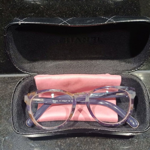 Chanel eyeglass frame new, tortoise imitation design