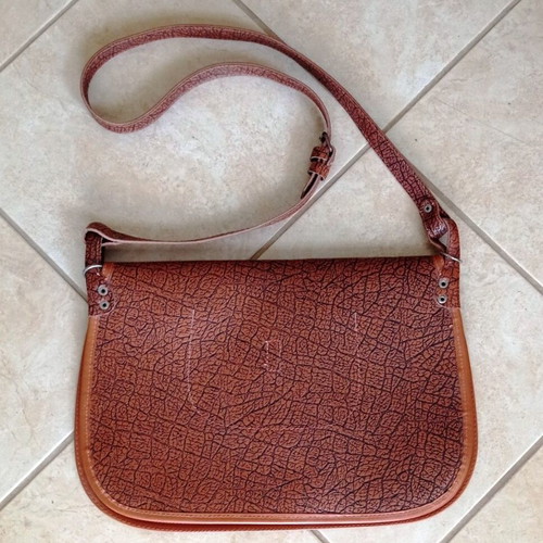 Vintage Hunting Game Bag with Knitted Net, Brown/Tan