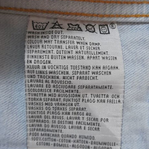 Levi's 70503 04 vintage denim jacket, size L, light blue