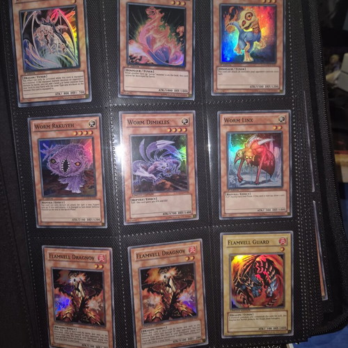 Yugioh Binder used with mostly very good condition cards
