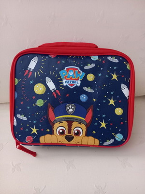Παιδικό ισοθερμικό τσαντάκι φαγητού Paw Patrol με τον Chase, σκούρο μπλε, διαστημικό σχέδιο