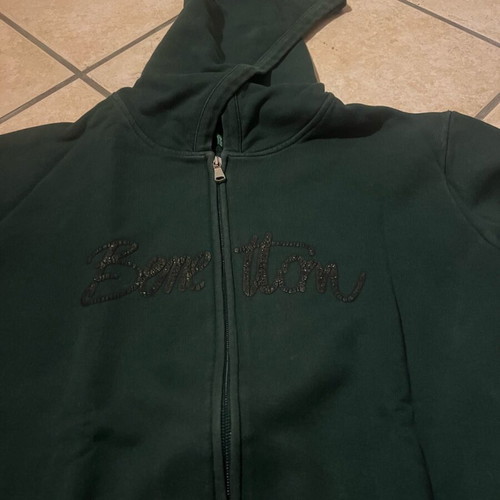 Benetton cotton sweatshirt like new, green, size S