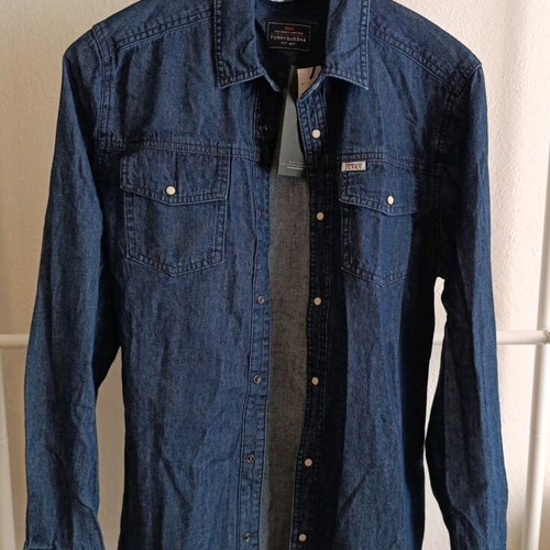 Funky Buddha jean unisex shirt new, dark blue, S/M