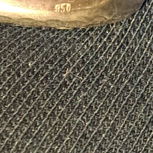 Silver 950 hammered ring like new, size 56