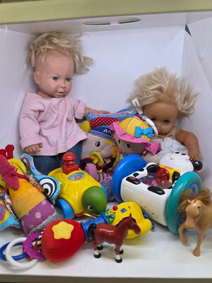 Toy lot used, dolls and baby toys