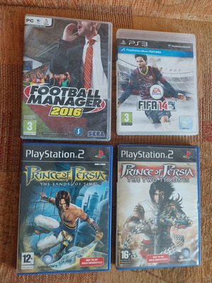 PS Games Set like new, 4 titles including Prince of Persia