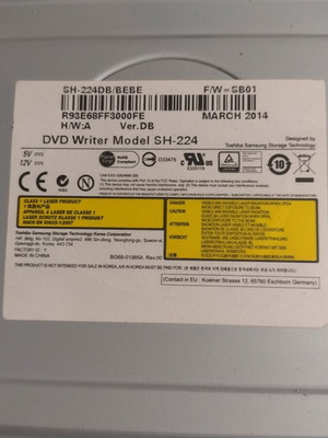 Samsung Toshiba DVD Writer SH-224 used