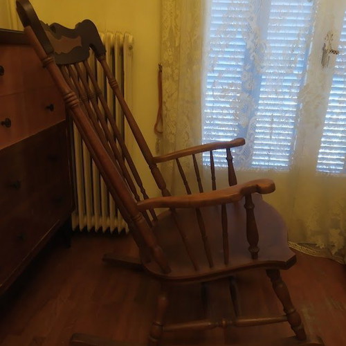 Wooden rocking chair