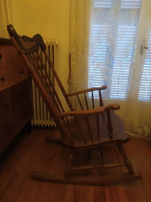 Wooden rocking chair