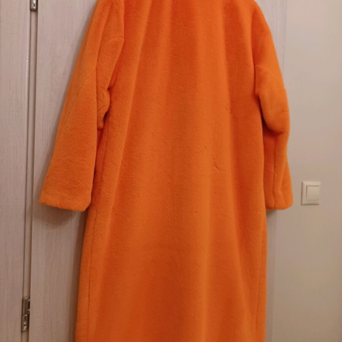 NEMA coat new, orange velour, size S