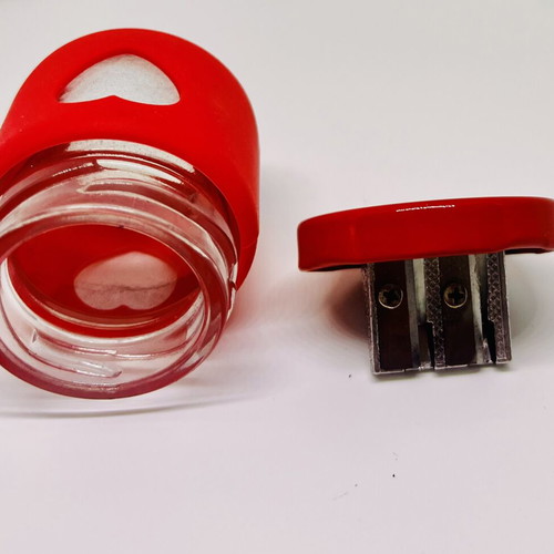 Flying Tiger sharpener like new with farm animal stickers