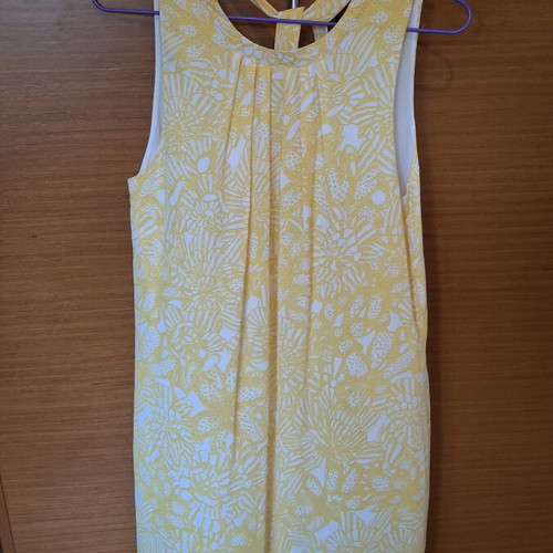 Mini summer dress white and yellow H&M like new