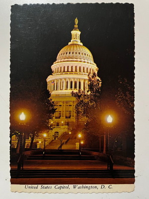 Καρτ ποστάλ United States Capitol Ουάσιγκτον μεταχειρισμένη, vintage