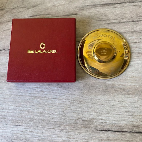 Vintage Ilias Lalaounis 925 plate new, silver and brass