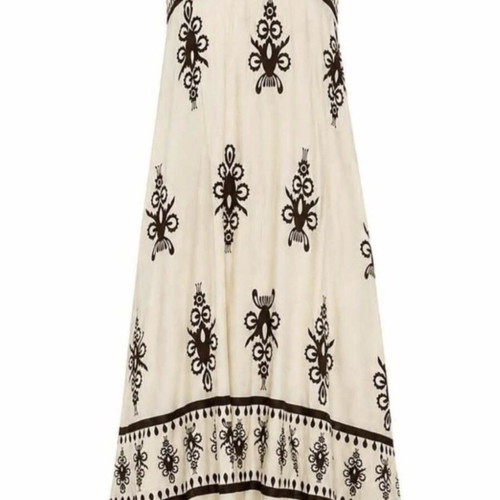 Dress new, linen, beige, size XL