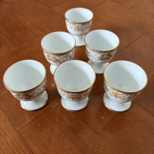 Noritake Ireland egg cups set of 6 like new with vibrant colors
