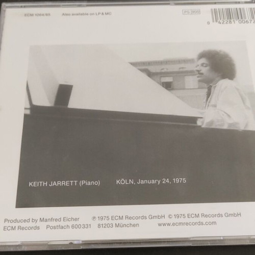 Keith Jarrett The Köln Concert CD like new, jazz