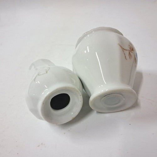 Vintage Porcelain Salt and Pepper Shakers Set like new, hand-decorated