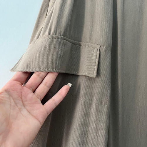 Gizia khaki midi skirt new in S & M