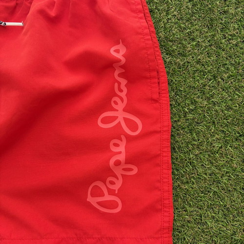 Pepe Jeans red swim shorts like new, size XS