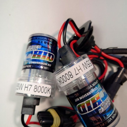 Xenon Super Vision car lamp set 2 H7 55w 8000k new