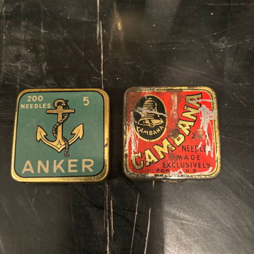 Gramophone needles used, vintage boxes