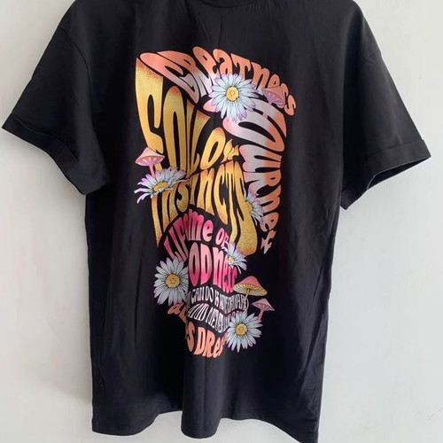 Bershka oversized black T-shirt, size S