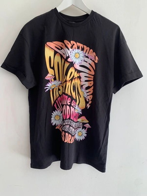 Bershka oversized black T-shirt, size S