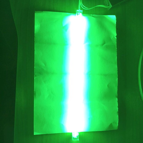 Neon lighting kit for desktop, green twin lamp