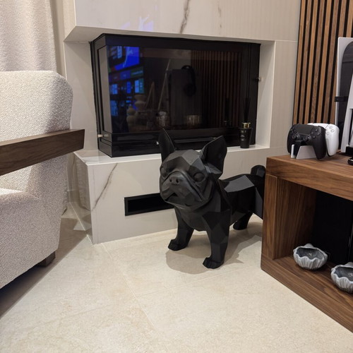 French Bulldog Decorative Statue used, modern design